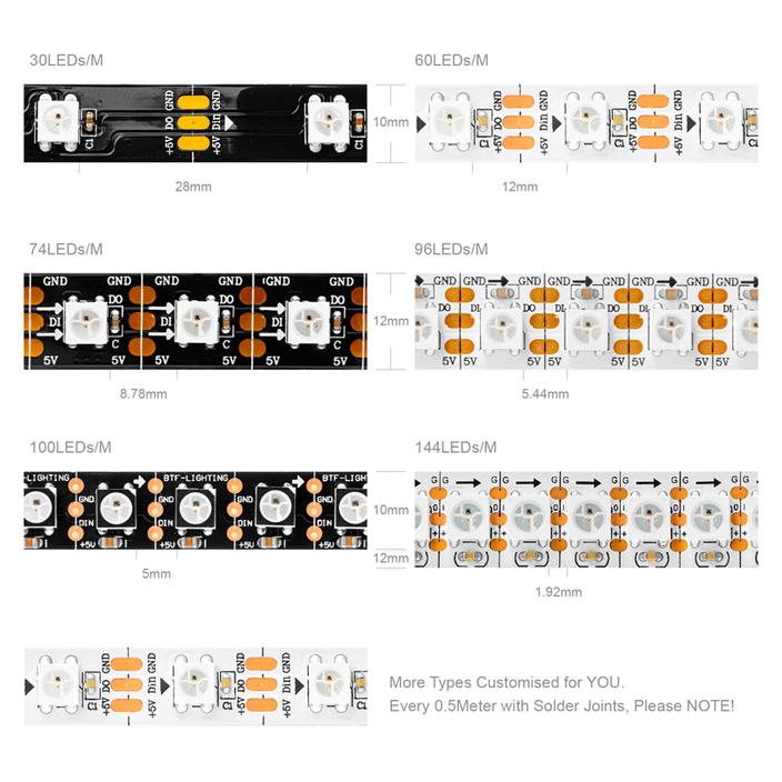 Ws2812b led clearance pixel strip