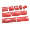 Flat Dial DIP Switch Red