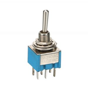 MTS-203 6-Pin Mini SPDT ON-OFF-ON 6A 125VAC