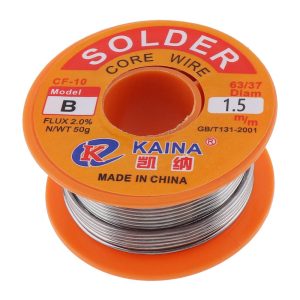 Solder Wire 0.5mm to 1.0mm -14g to 100G 63/37 rosin core solder