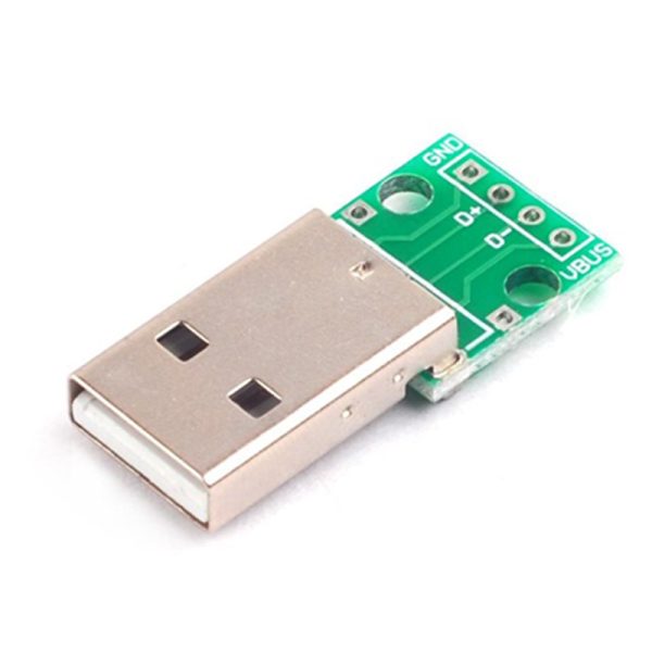 USB A Male Long Shaft to Dip Adapter