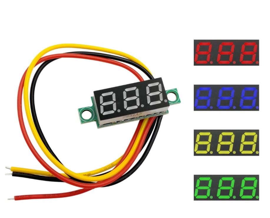 Three Wire DC Voltmeter 0.28inch 0-100V