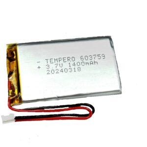 603759 Lithium-ion polymer Battery (LiPo) 3.7V 1400mAh