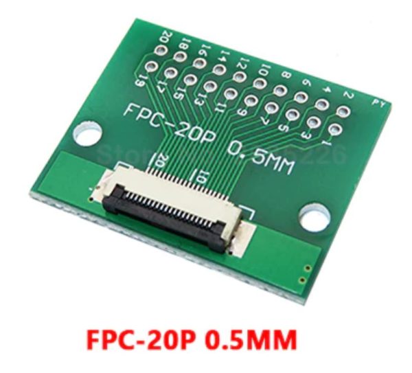 FFC / FPC Adapter Board 0.5mm/1mm to 2.54mm 20pin