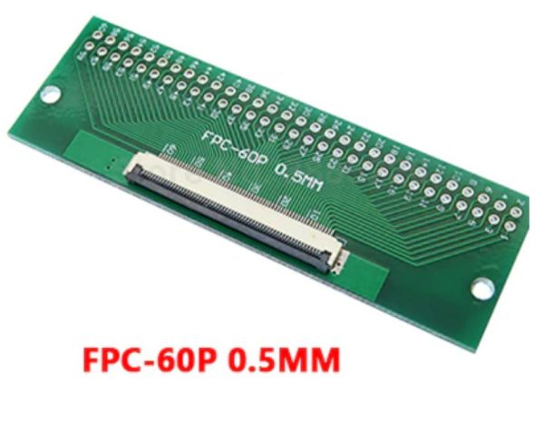 FFC / FPC Adapter Board 0.5mm/1mm to 2.54mm 60pin