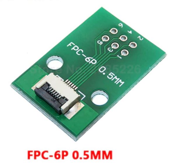 FFC / FPC Adapter Board 0.5mm/1mm to 2.54mm 6pin