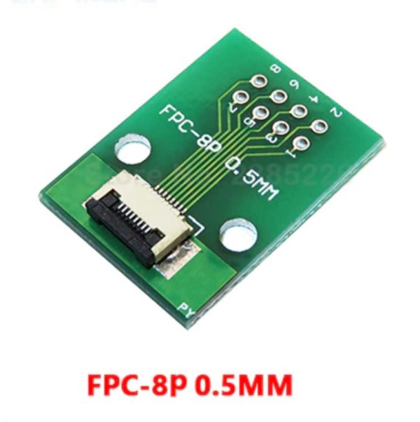 FFC / FPC Adapter Board 0.5mm/1mm to 2.54mm 8pin