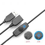 Data Sync USB 2.0 Extension Cable With ON OFF Switch