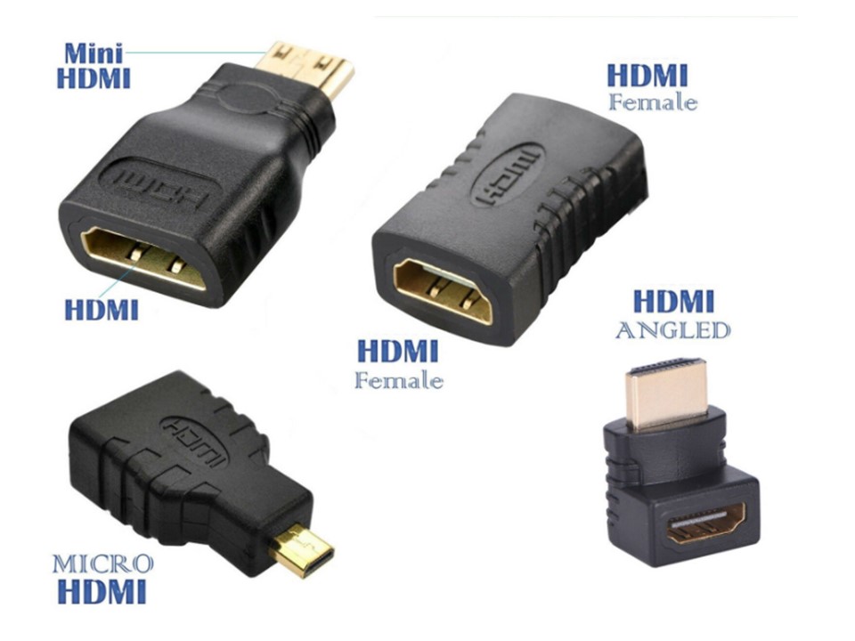 3 in 1 HDMI Female to Mini + Micro HDMI Male Adapter Connector Gold Plated  HD AU