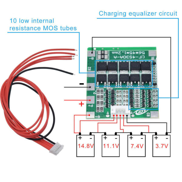 4S 30A 14.8V Lithium 18650