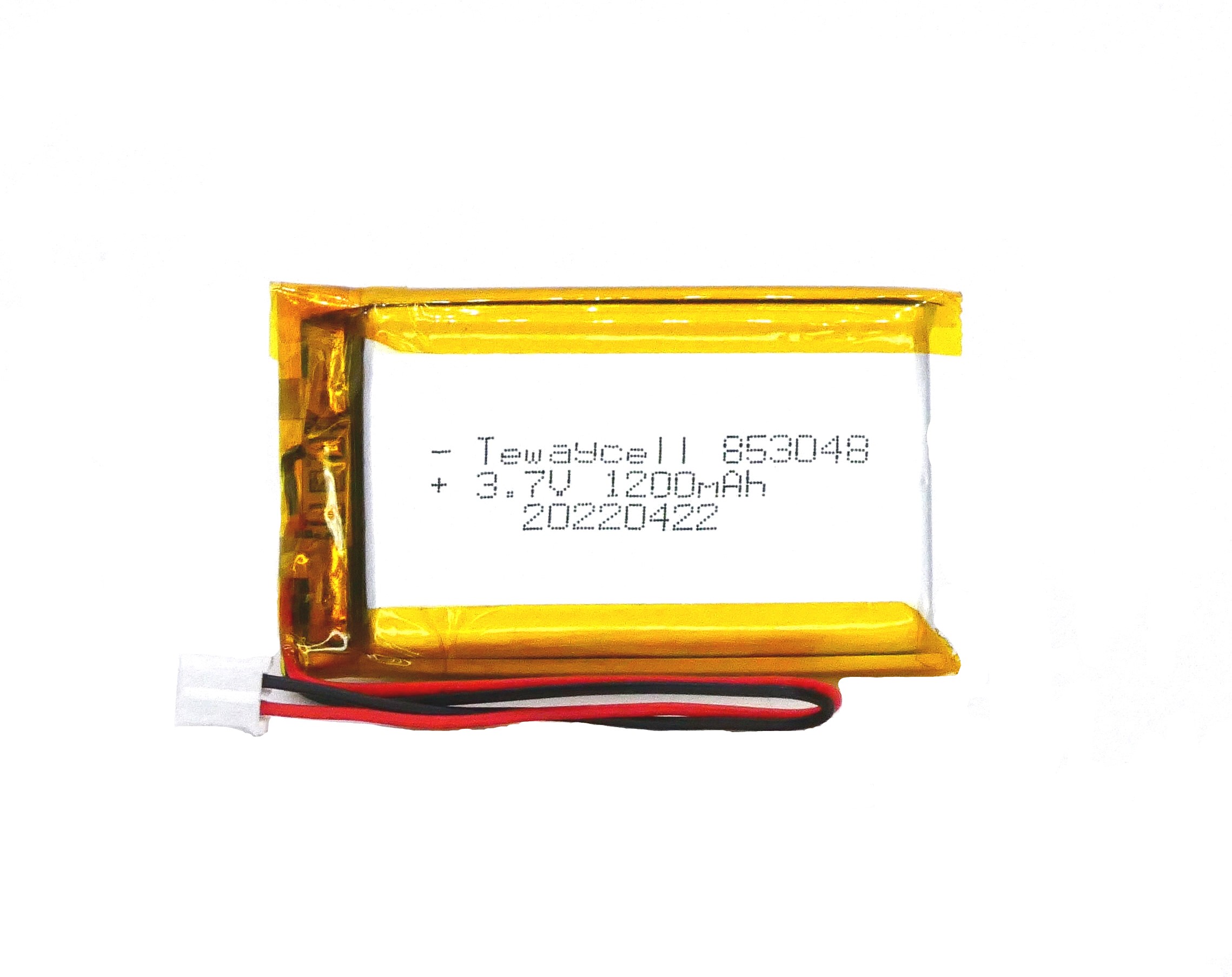 853048 Lithium ion polymer Battery (LiPo) (3.7V 1200mAh)