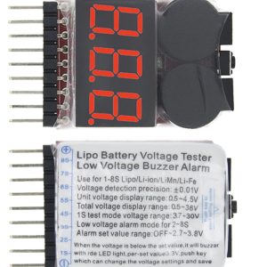 1-8S Lipo 2IN1 Indicator Tester Low Voltage Buzzer Alarm