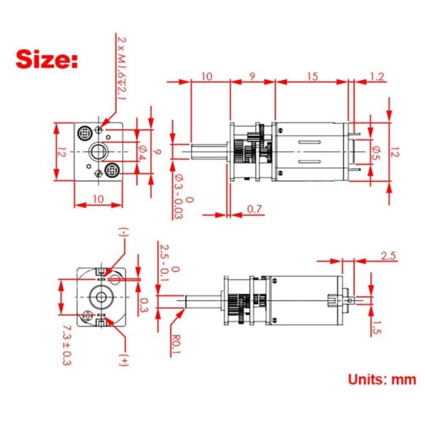 N20 gear motor for smart car