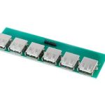 USB A Female 6 Port to 6 Pin Header 