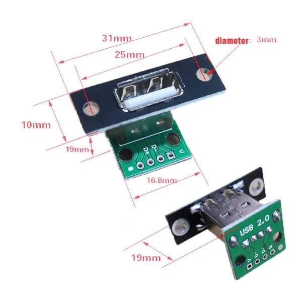 USB Breakout Board for Type A or B