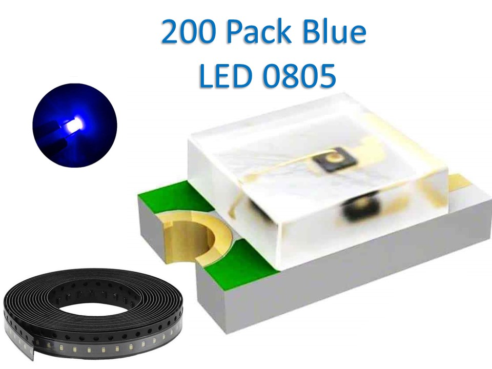 0805 SMD 200pcs Blue LED Light Emitting Diodes