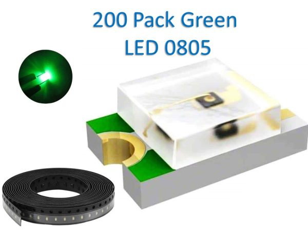 0805 SMD 200pcs green LED