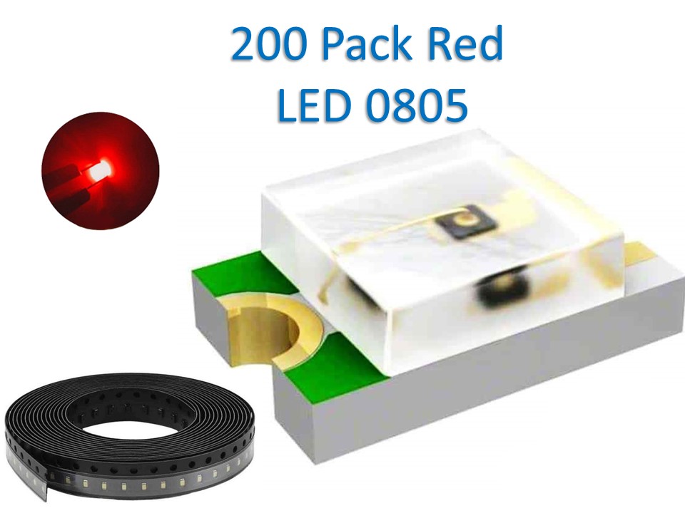 0805 SMD 200pcs RED