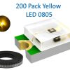 0805 SMD 200pcs Yellow LED Light Emitting Diodes