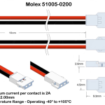LiPo Battery 903048 (3.7V 1100mAh) High Discharge Polymer Lithium Ion Molex 51005-0200