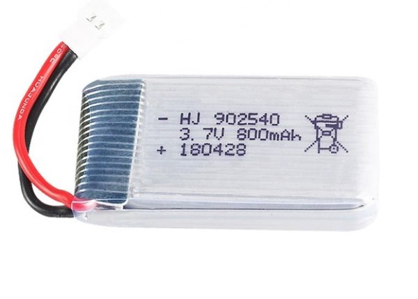 LiPo Battery 902540 (3.7V 800mAh) High Discharge Lithium Ion Molex 51005 2mm pitch