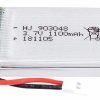 LiPo Battery 903048 (3.7V 1100mAh) High Discharge Lithium Ion Molex 51005