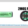 Panasonic NCR18650-B 3400mAh Protected 10A Battery