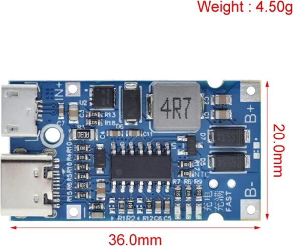 Type-C BMS 2S 3S 4S 5S Li-ion Battery Charge Board
