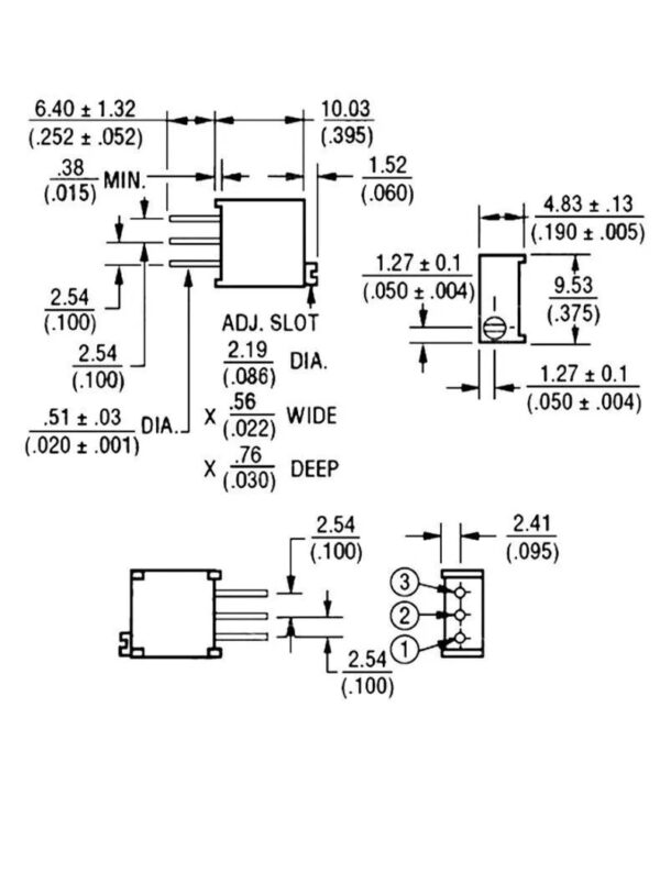 Precision-Potentiometer-3296W-Variable-Resistors-Pack-50pc