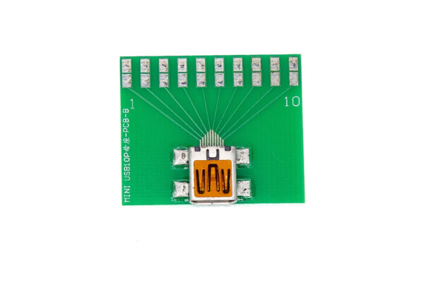 Mini  B USB 10pin to  Solder Pads Adapter