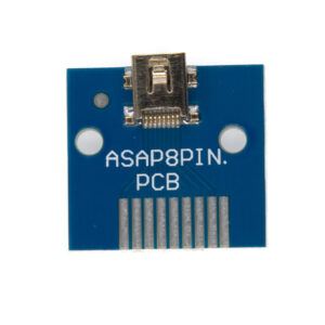 Mini  B USB 8pin to  Solder Pads (Blue PCB)