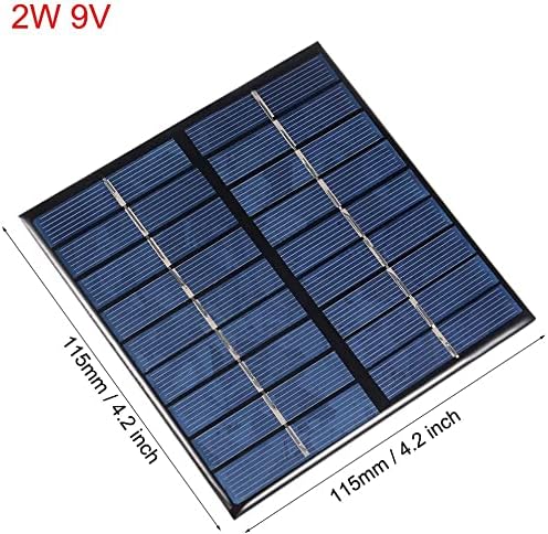 Solar Panel 2W 9V 115x115mm