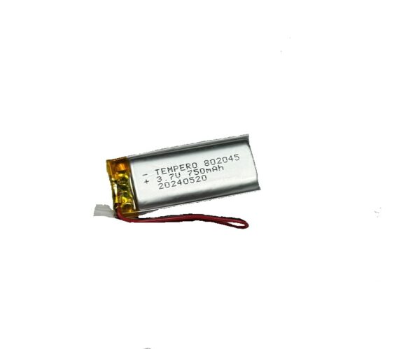 802045 (3.7V 750mAh) Lithium ion polymer Battery (LiPo)