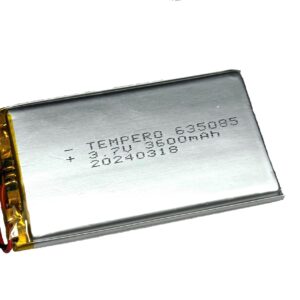 635085 Lithium ion polymer Battery (LiPo) (3.7V 3600mAh)