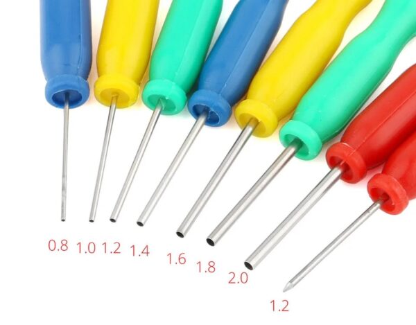 8 Piece Stainless Steel Hollow Needle Desoldering Tool Kit