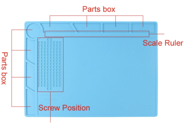 Silicon Insulated Soldering Work Mat S-130