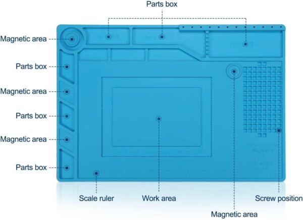 Silicon Insulated Soldering Work Mat S-150