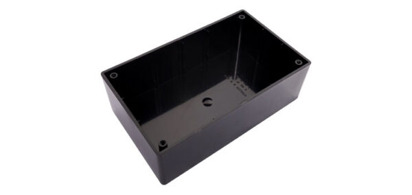 157 x 95 x 53mm Black ABS Jiffy Box