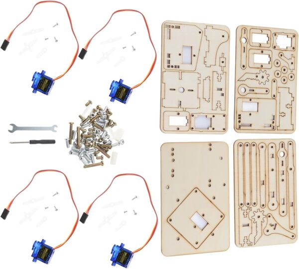 4 DOF Wood Robotic Mechanical Arm