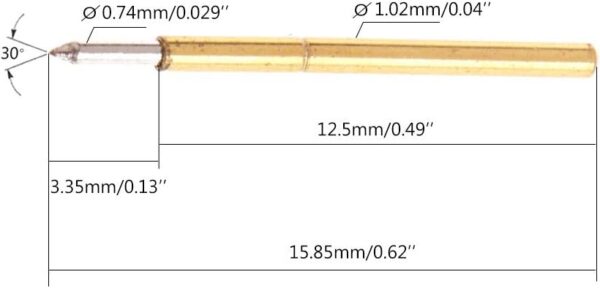 P75-B1 Spring Test Probe - Pogo Pins