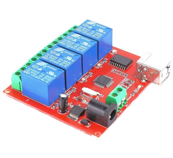 4 Channel USB Controlled 12V Relay Module