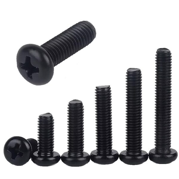 M3 Black Phillips Pan Head Screws