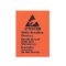 6.3 x 4.5cm Orange Anti-static Warning Stickers