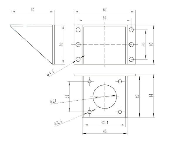 42 Stepper Motor General Plastic Bracket