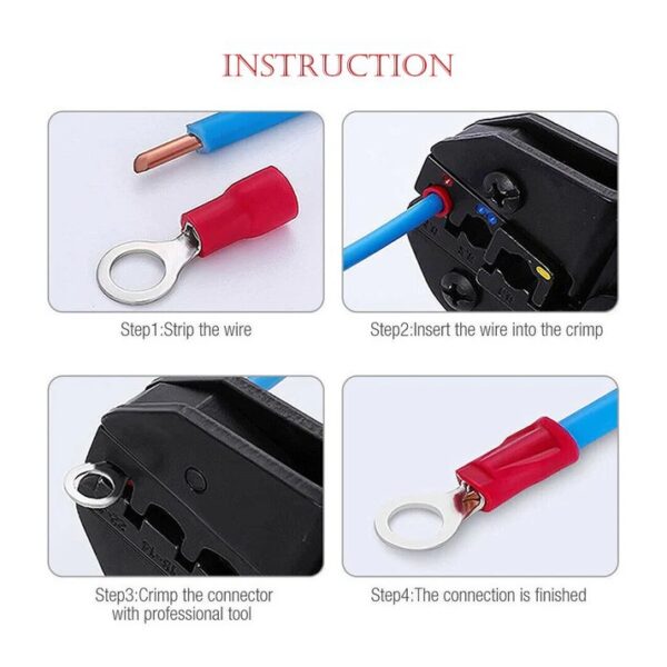 280pcs Cold Pressed Wiring Terminal Kit