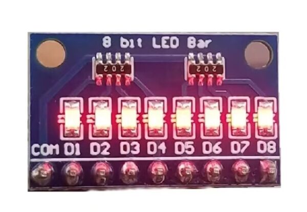 DM41A08 3.3V 5V 8Bit Blue Red Common Anode Cathode LED Indicator Module