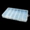 22x192x133mm Transparent Plastic Grid Box Storage