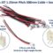 2Pin JST 1.25mm Pitch 300mm Cable + Socket