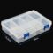 45x200x133mm Transparent Plastic Grid Box Storage