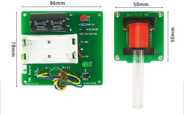 High-voltage Electromagnetic Gun DIY Kit